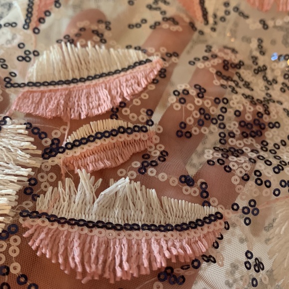 ZARA sheer, sequin blouse - Picture 4 of 7